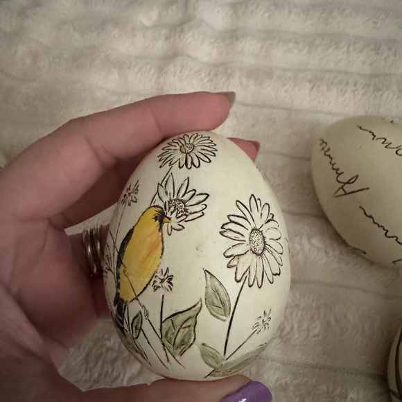 Decorative Bird and Floral Eggs - Picture 6 of 8